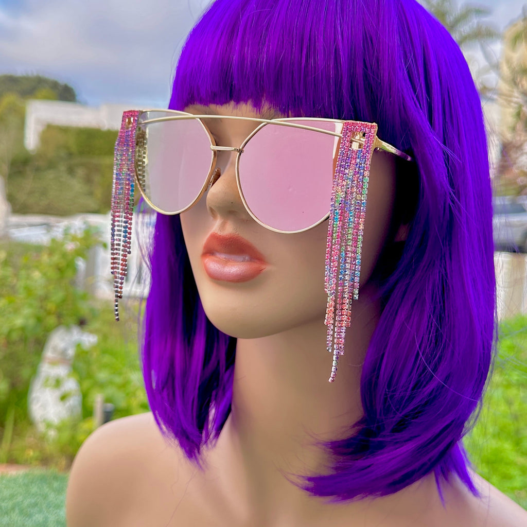 Large pink sunglasses hotsell