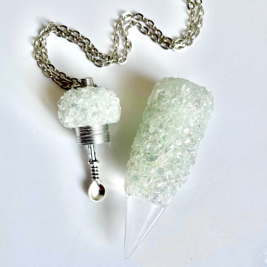 Stash Necklace Pendant + Spoon Detachable from Chain
