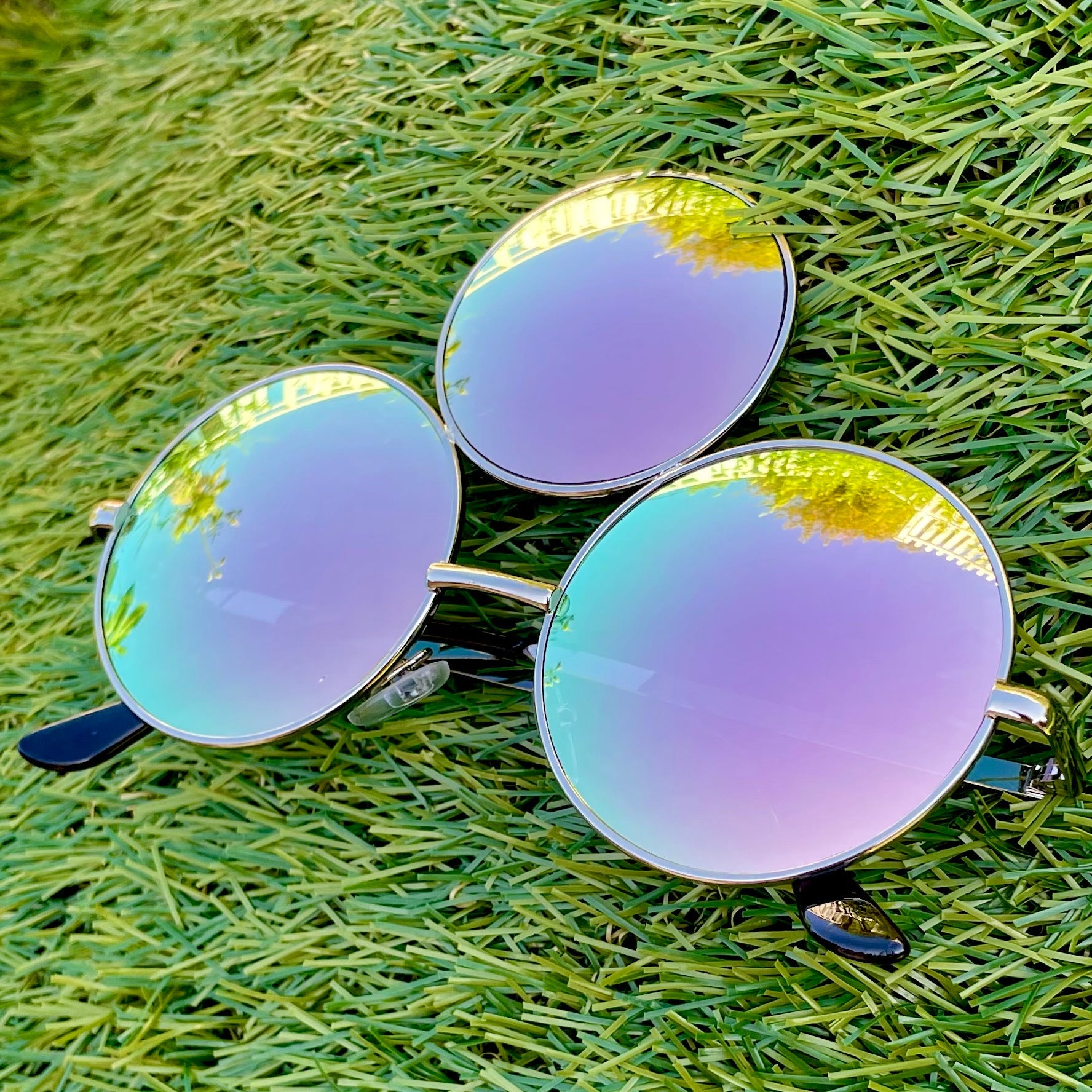 Purple third eye store sunglasses