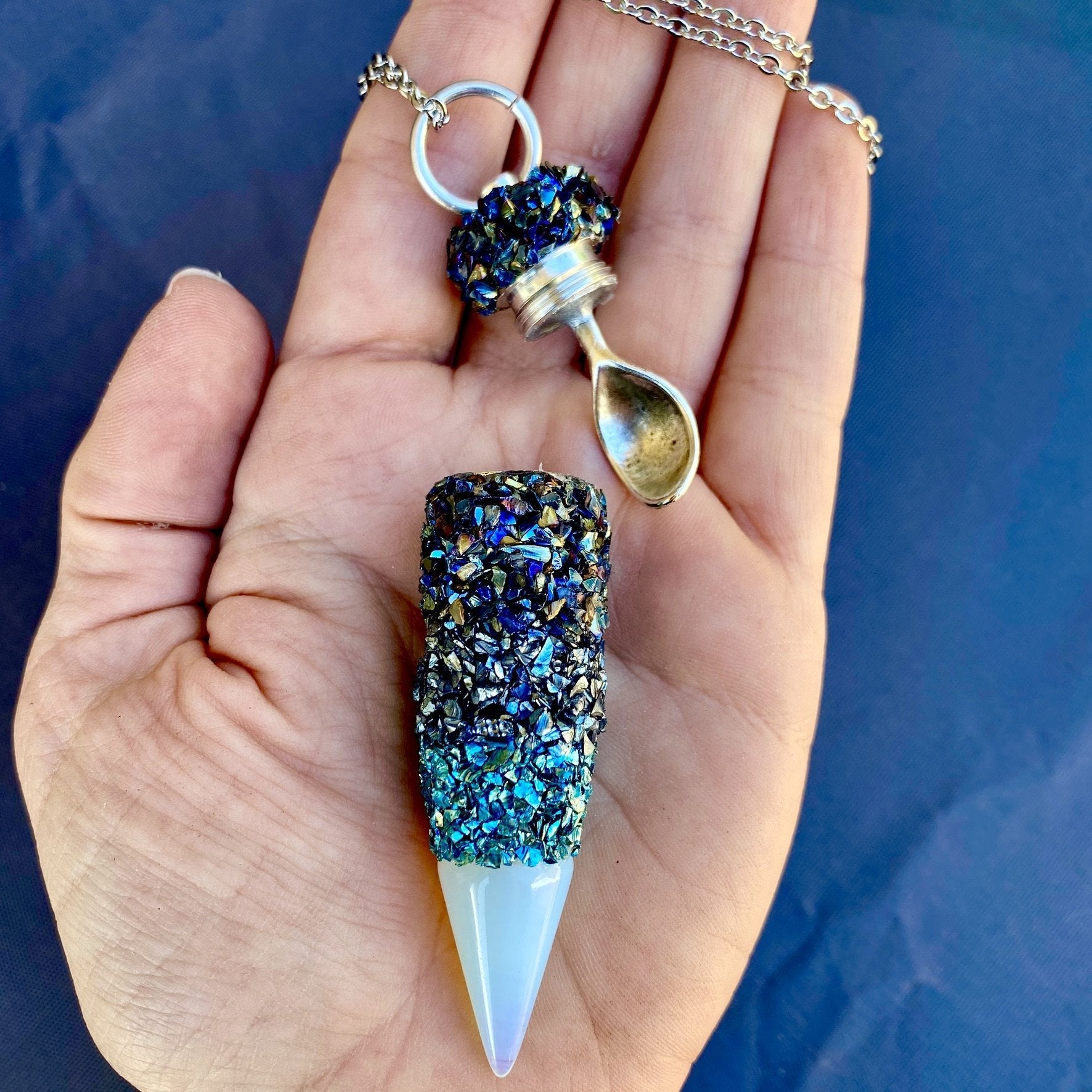 Stash Necklace With Spoon – Rave Fashion Goddess