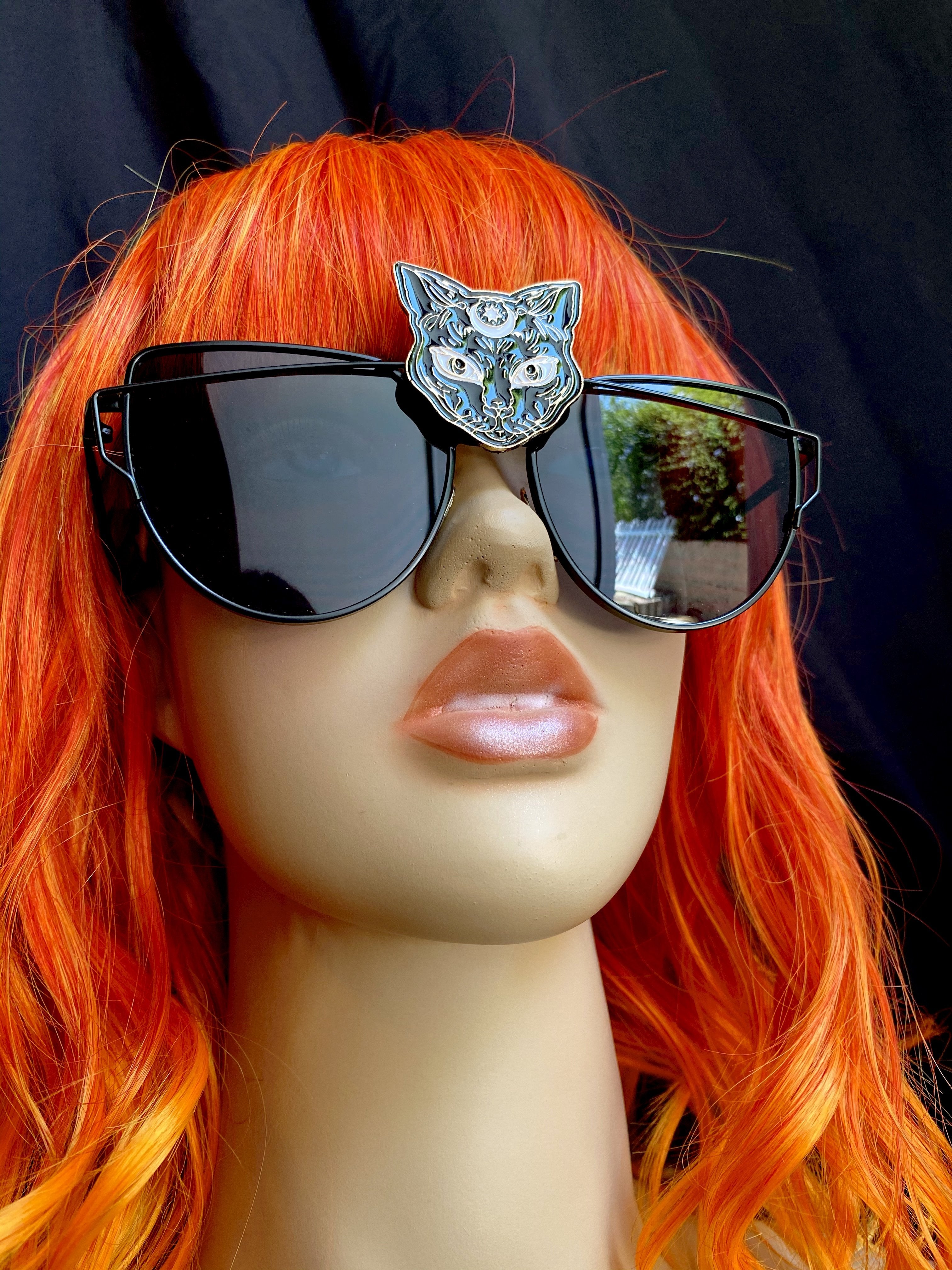 Black 2025 cat sunglasses